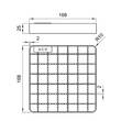 Решетка сетчатая для трапа ACO 408090 AISI304, фото 3