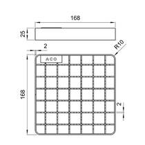 Решітка сітчата для трапа ACO 408090 AISI304, фото №3