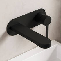 Змішувач прихованого монтажу для раковини Devit Laguna 8411X110B чорний матовий, фото №1