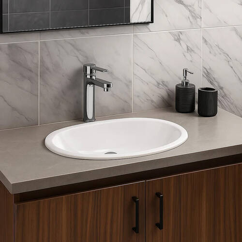 Раковина RAK Ceramics Lily OC36AWHA 46 см врезная в столешницу, фото 4