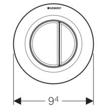 Клавіша змиву Geberit Sigma10 116.056.KK.1 білий/позолота, фото №3