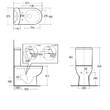 Унитаз-компакт RAK Ceramics Tonique TQ16AWHA без сливного бачка и сиденья, фото 2