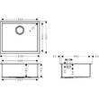 Мойка для кухни Hansgrohe S71 43427800 (S719-U500) сталь, фото 2