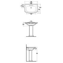 Пьедестал для раковины RAK Ceramics Washington WT0102AWHA, фото №2