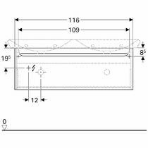 Тумба для раковины Geberit myDay 824130000 для двойной раковины 130 см белый, фото №4