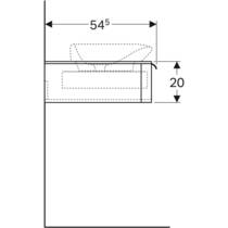 Тумба для раковины Geberit myDay 824260000 подвесная 115 см белый, фото №5