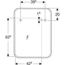 Зеркало Geberit MyDay 824360000 с подсветкой и функцией антизапотевания 600x800 мм, фото №4