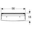 Дзеркальна шафа Geberit Option Basic 500.258.00.1 з LED-підсвічуванням 560х677 мм, фото 3