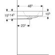 Раковина Geberit iCon 124060000 60 cм, фото 4