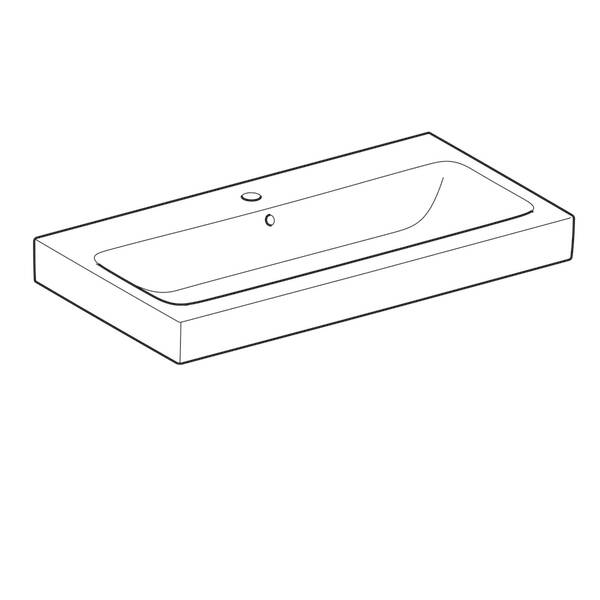 Раковина Geberit iCon 124590000 90 см, фото 2