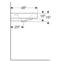 Раковина Geberit iCon 124590000 90 см, фото №5