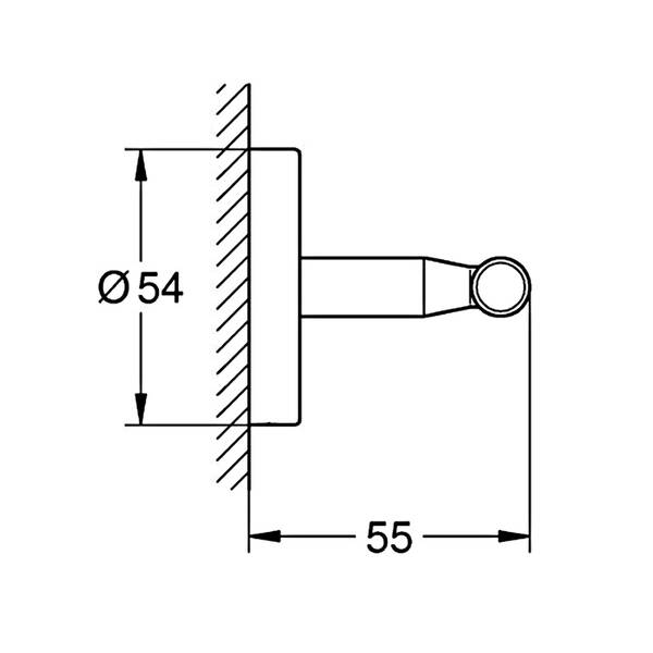 Крючок Grohe BauCosmopolitan 40461001 двойной хром, фото 2