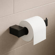 Тримач для туалетного паперу Genwec Pompei GW05 61 04 03 без кришки, чорний матовий, фото №1