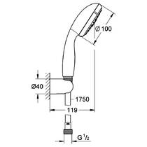 Душовий набір Grohe New Tempesta 27849001 хром, фото №2