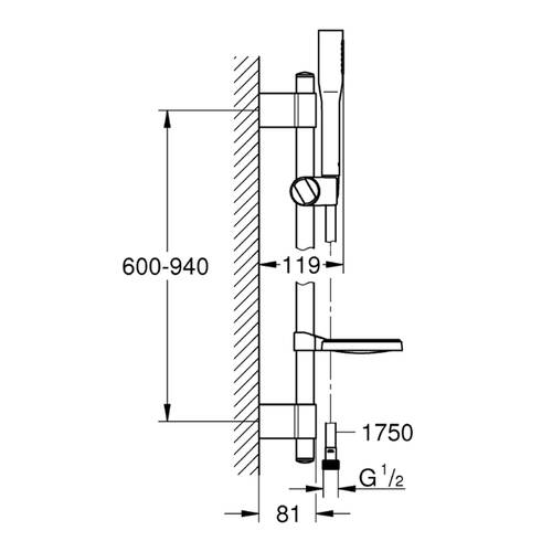 Душовий набір Grohe Euphoria Cosmopolitan Stick, фото 2