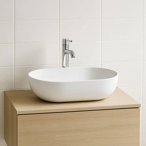 Раковина Devit Laguna 1011110 60 см білий глянець, фото 4