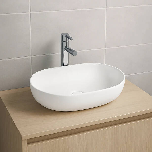 Раковина Devit Laguna 1011110 60 см білий глянець, фото 1