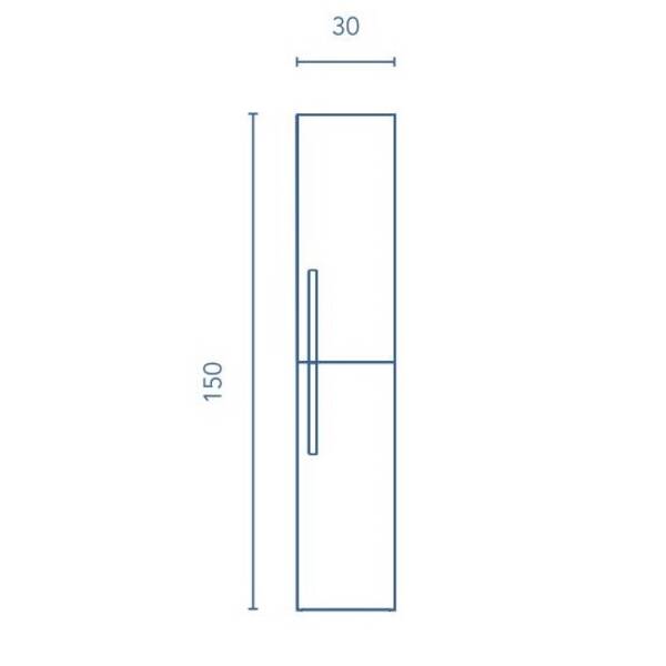 Пенал Royo Onix+ 125577 Columna підвісний білий, фото 4