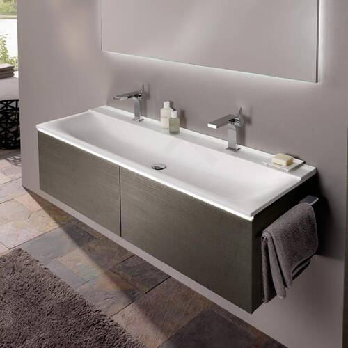 Раковина Geberit Xeno2 500.279.00.1 160 см без переливу, колір білий мат, фото 6