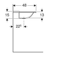 Раковина Geberit Xeno2 500.278.00.1, 160 см без перелива, цвет белый мат, фото №6