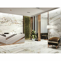 Керамограніт Ape Ceramica Calacatta Borghini Pol. Rect 120x120 см, фото №2