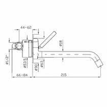 Смеситель скрытого монтажа для раковины Zucchetti ZP1617.N1 Isystick черный матовый, фото №3