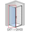 Боковая стенка SanSwiss Cadura CAT10905007 90х200 см с потолочным стабилизатором, фото 1