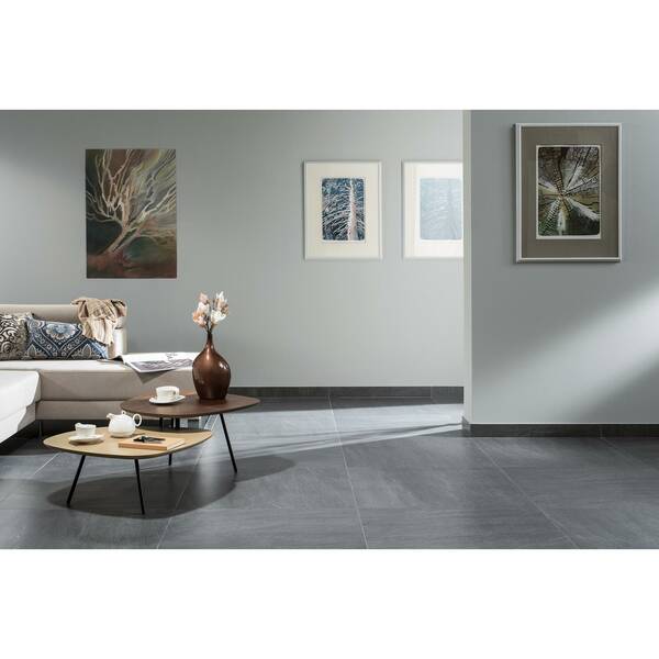 Керамограніт Lasselsberger Rako Quarzit Dak81738 Dark Grey 79,8x79,8 см, фото 2