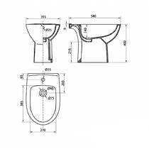 Биде напольное Kolo Freja L75000000, фото №3