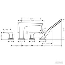 Змішувач для ванни Hansgrohe PuraVida 15446400, фото №2