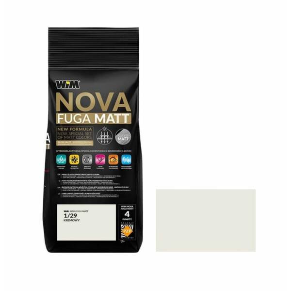 Зат WIM  NOVA FUGA MATT 1/29  2кг кремовий