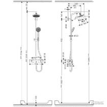 Душевая система Hansgrohe Croma 27135000 с термостатом, фото №2