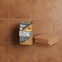 Клей для плитки Поліпласт ПП-018 термостичний для печей та камінів 20 кг, фото №1