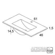 Раковина Royo Onix KYRA 118863 60 см, фото №2