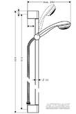 Душовий набір Hansgrohe Crometta 27729000, фото 2