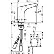 Змішувач для раковини Hansgrohe Focus 31174000 сенсорний, хром, фото 2
