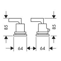 Смеситель для ванны Axor Citterio 39482000 с термостатом, хром, фото №2