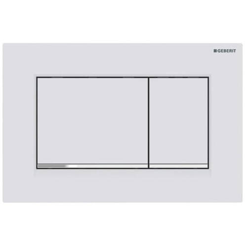 Клавіша змиву Geberit Sigma20 square 115.883.JT.1 білий мат/хром глянець, фото 1