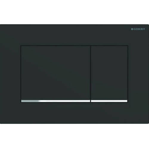 Клавіша змиву Geberit Sigma20 square 115.883.14.1 чорний/хром, фото 1