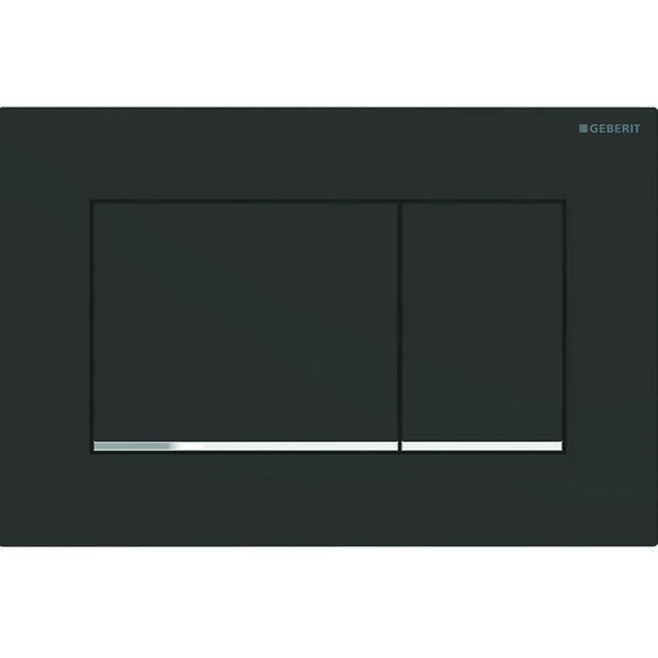 Клавіша змиву Geberit Sigma20 square 115.883.14.1 чорний/хром, фото 1