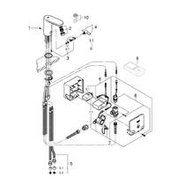 Смеситель для раковины Grohe Eurosmart Cosmopolitan E 36386001 электронный, хром, фото №3