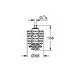 Щітка для унітаза Grohe Selection Cube 40870000 запасна голівка, білий, фото 2