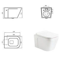 Унитаз подвесной Devit Up 3020120 безободковый без крышки, фото №3