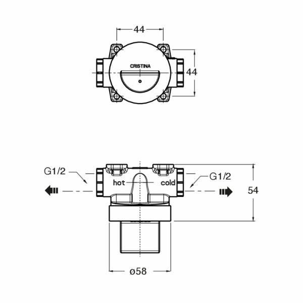 CS67600 ACCESSORIES Внутрішня частина для гігієнічного душу WJ 676 , WJ 677, WJ 678