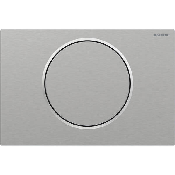 Клавіша змиву Geberit Sigma10 115.787.SN.5 з системою змив - стоп, з антивандальним кріпленням, колір нержавіюча сталь матова, фото 2