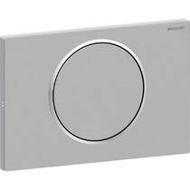 Клавиша смыва Geberit Sigma10 115.787.SN.5 с системой смыв - стоп, с антивандальной крепью, цвет нержавеющая сталь матовая, фото №1