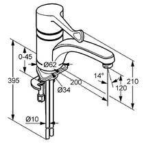 Смеситель для кухни Kludi Medi Care 349080534 для людей с ограниченными физическими возможностями, хром, фото №2