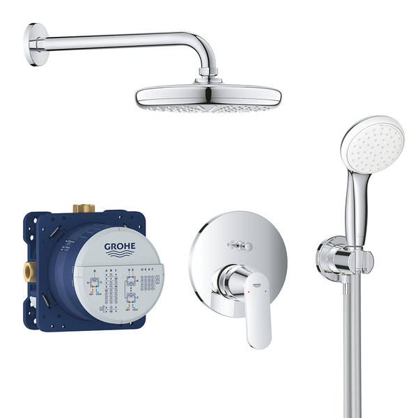 Душевая система скрытого монтажа Grohe Eurosmart Cosmopolitan 25219001 с системой Tempesta 210, фото 1