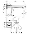 Смеситель скрытого монтажа для раковины Hansgrohe Metropol 32526670 черный матовый (наружная часть), фото 2