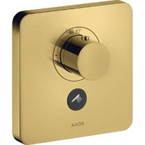 Смеситель скрытого монтажа для душа Axor ShowerSelect 36706990 с термостатом, полированное оптическое золото, фото №1